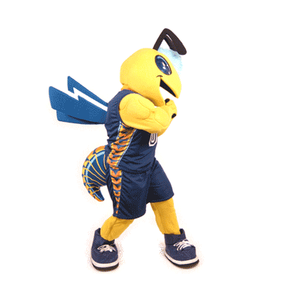Cedarville University athletic mascot dancing